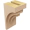 Ekena Millwork 5"W x 5"D x 10"H Wide Rockford Rough Cedar Woodgrain TimberThane Corbel, Primed Tan CORUR05X05X10ROCRCPR - alternate 3